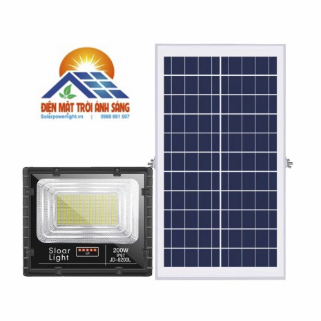 Đèn năng lượng mặt trời JD-8200L ( 200W)