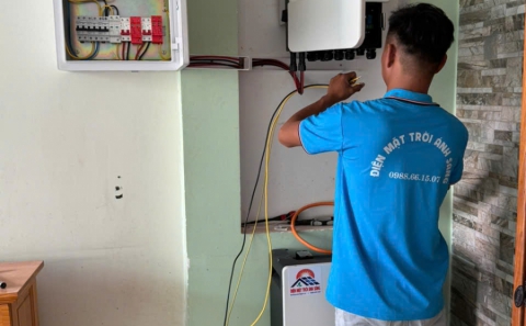 Điện mặt trời lưu trữ 5.8kwp -Pin lưu trữ 15kwh