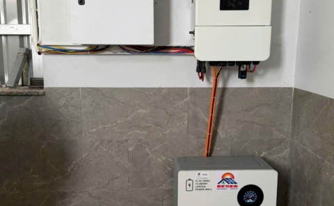 Điện mặt trời lưu trữ  6.9kwp -Pin lưu trữ 15kwh