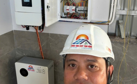 Điện mặt trời lưu trữ 5.8kwp -Pin lưu trữ 15kwh